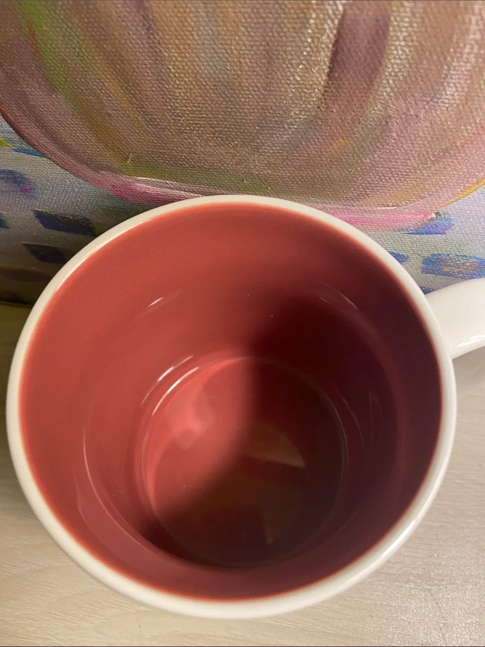Starbucks Sydney Mug with Pink Interior and Accent Band